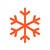 Orange Geometric Snowflake Design-1